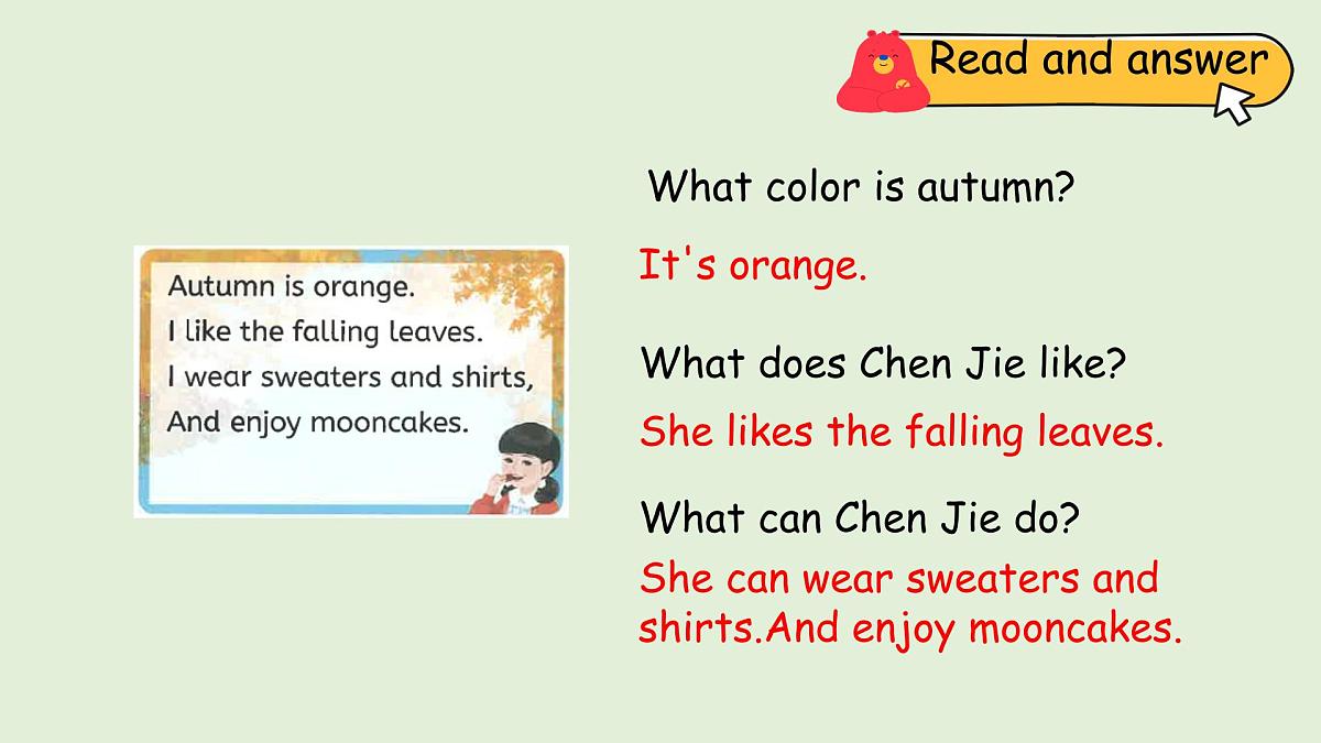 Unit 6 Changing for the seasons B Read and write（课件）2025-2026学年人教版四年级英语上册第8页