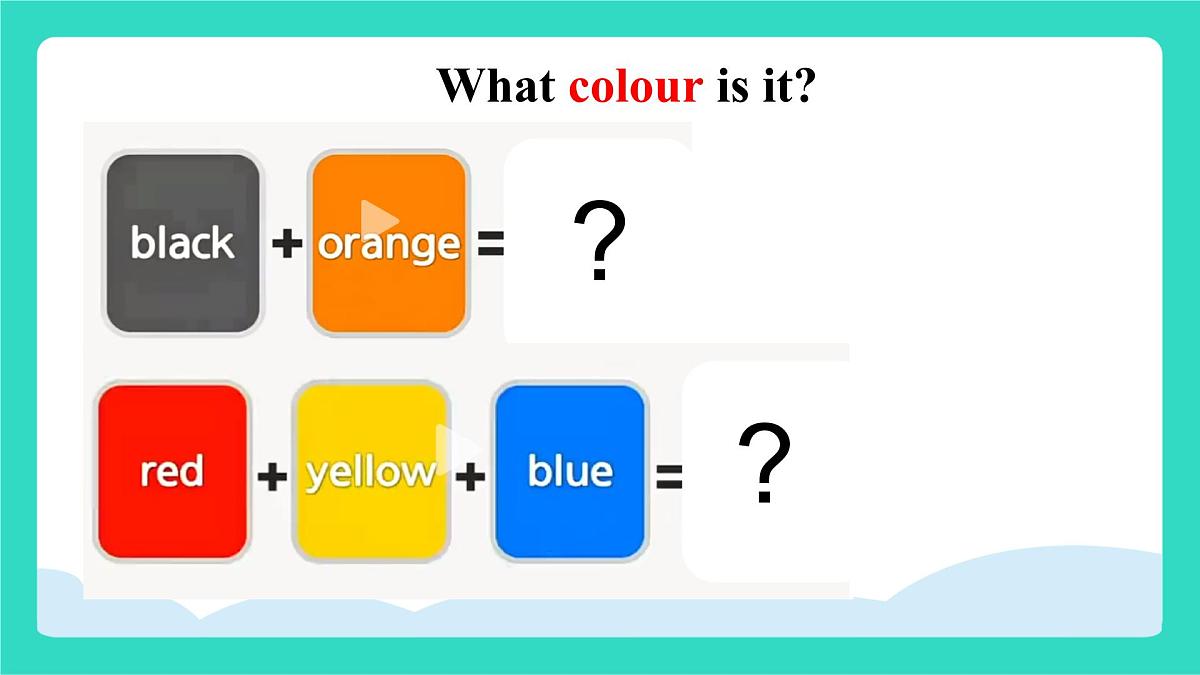 北京版英语三年级上册Unit Six A Coulourful World Lesson 20 Magic Colours（课件）第4页