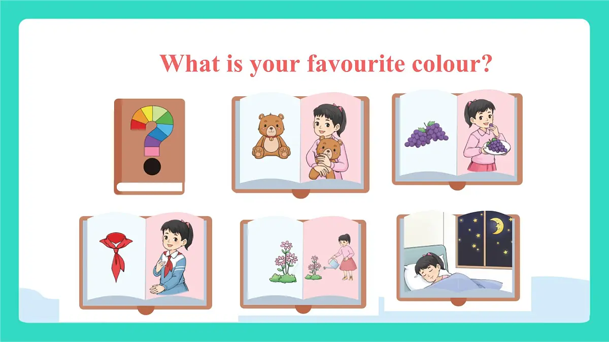 北京版英语三年级上册Unit Six A Coulourful World Lesson 21 The Colours I Like（课件）第6页