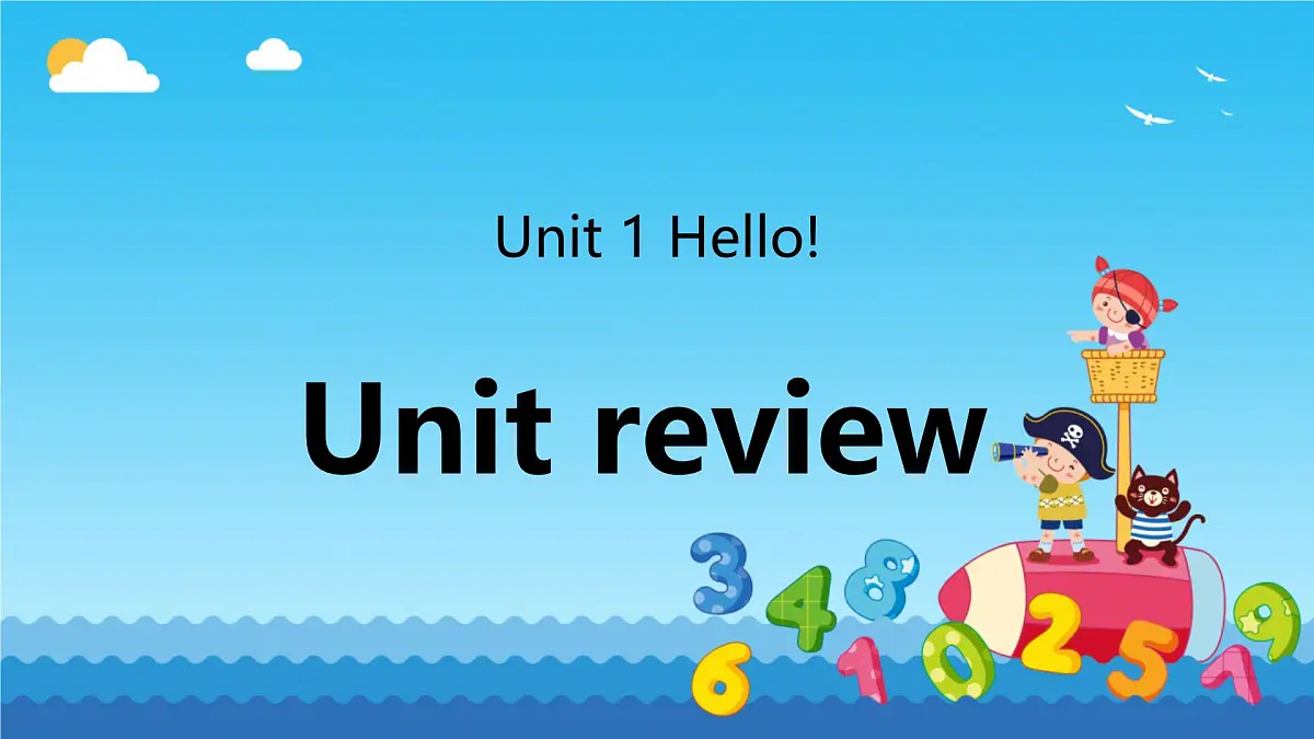 Unit 1 Hello 复习（课件） 2025-2026学年冀教版（三起）（2024）英语三年级上册第1页