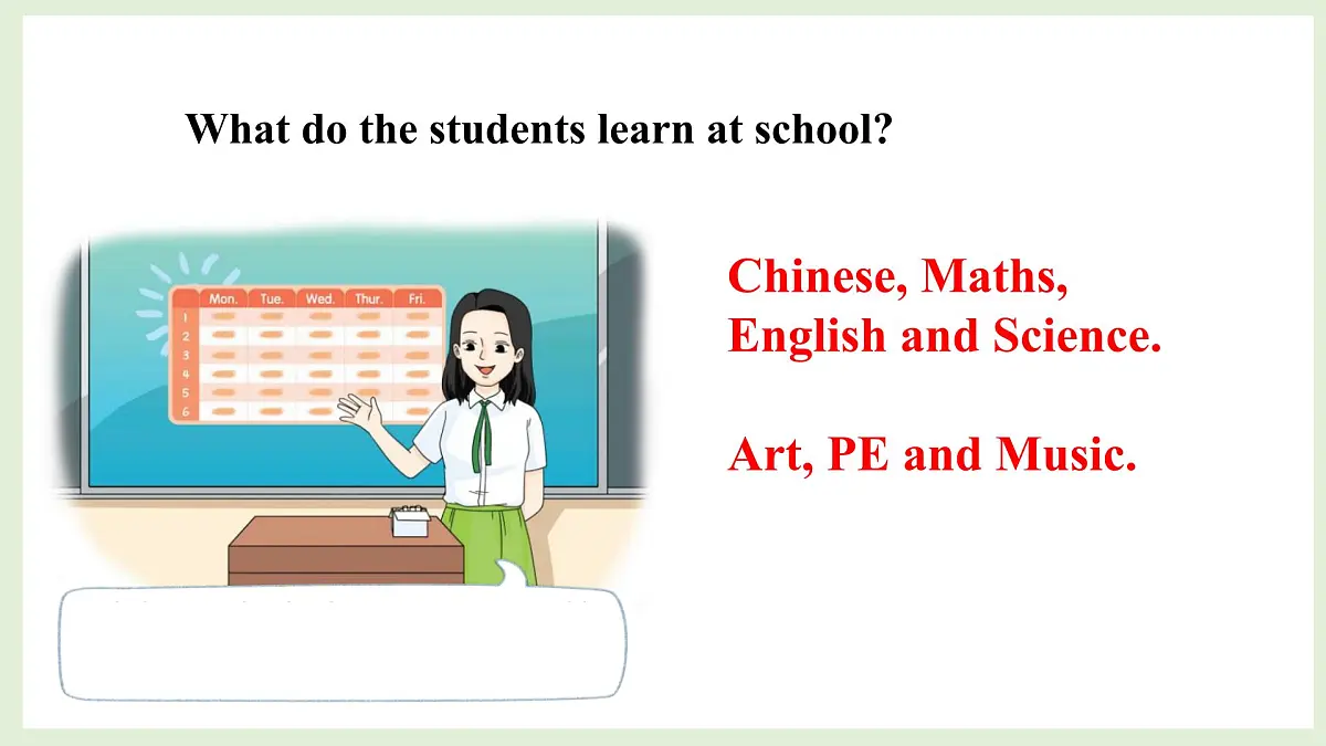 Unit 1 Our School Subjects第三课时(课件)2025-2026学年译林版四年级英语上册第5页