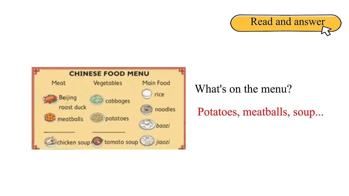 北京版英语四年级上册Unit5 Enjoy Eating Lesson 16 -课件第6页
