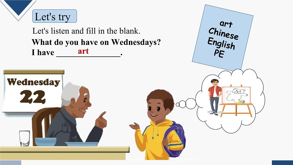 人教PEP英语五年级上册Unit 2 My Week Part A Let's talk（课件）第5页