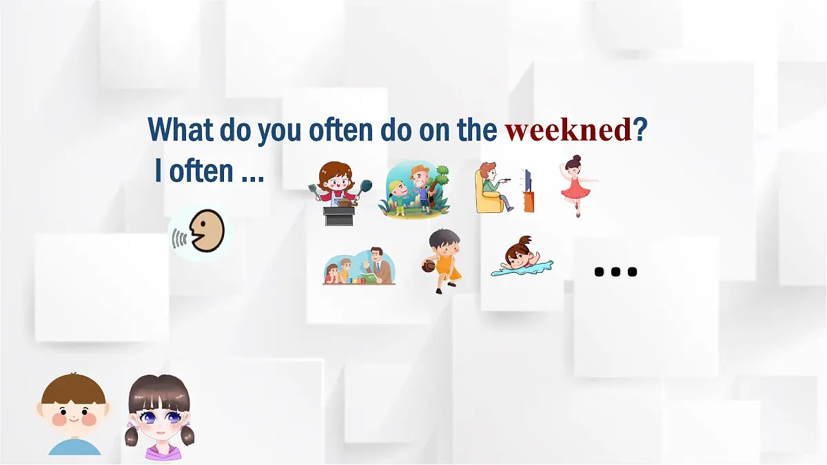 人教PEP英语五年级上册Unit 2 My Week Part B Let's learn（课件）第8页