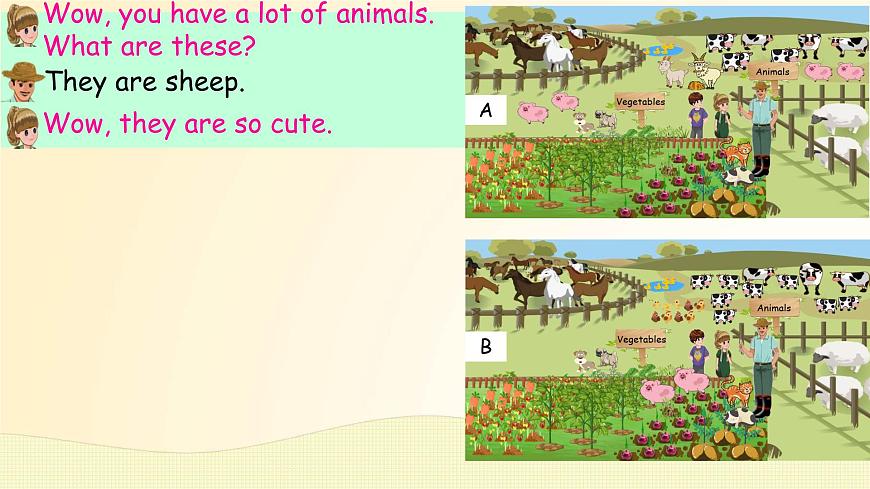 Unit 4 At the farm-B Let's learn（课件）-2024-2025学年人教PEP版英语四年级下册第6页