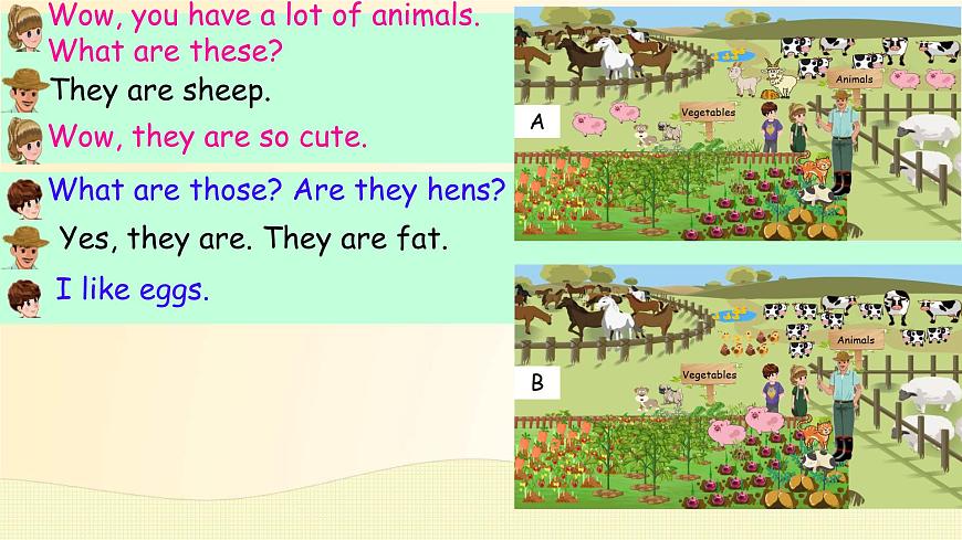 Unit 4 At the farm-B Let's learn（课件）-2024-2025学年人教PEP版英语四年级下册第7页