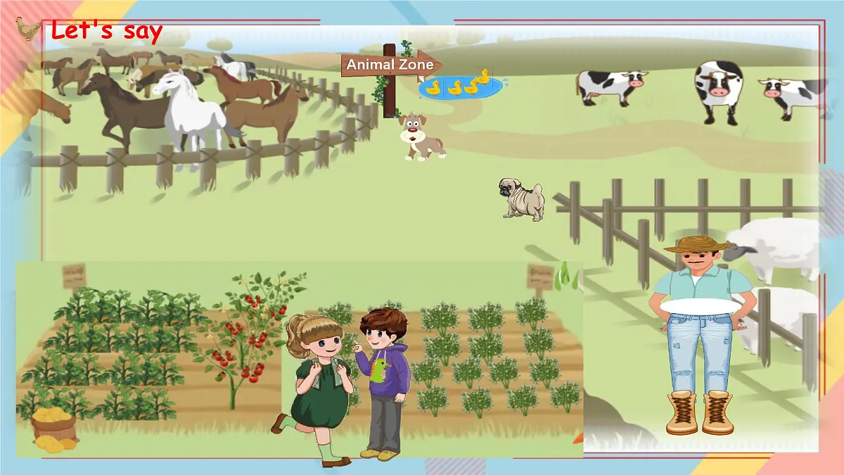 Unit 4 At the farm-B Let's talk（课件）-2024-2025学年人教PEP版英语四年级下册第4页