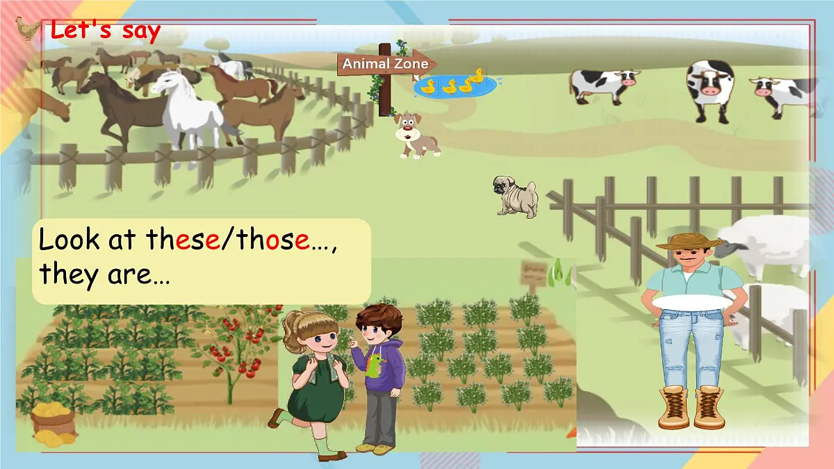 Unit 4 At the farm-B Let's talk（课件）-2024-2025学年人教PEP版英语四年级下册第5页