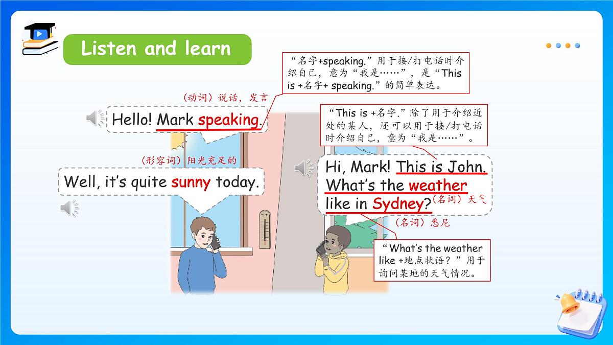 【任务型备课】人教版英语四上-Unit5 Part A  Let’s talk& Look and say（课件）第8页