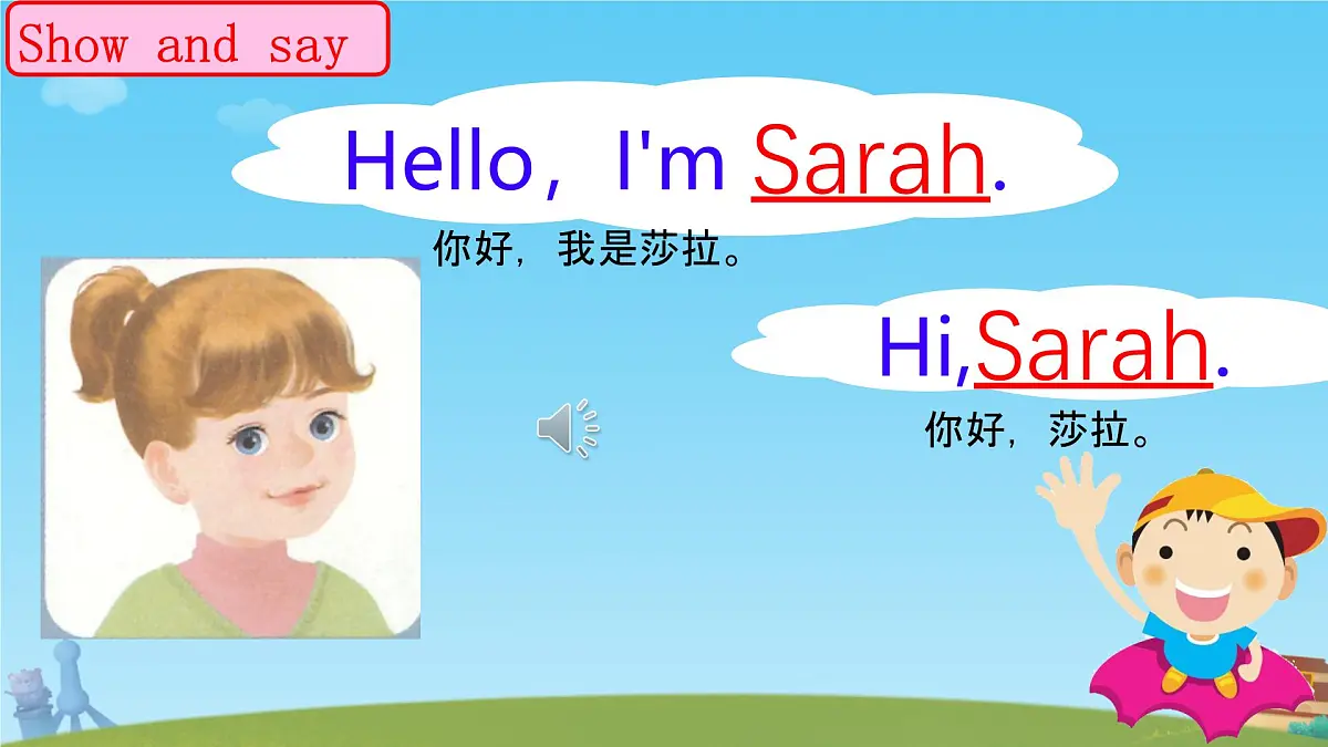 小学 英语 人教PEP版（一起）（2024） 一年级上册Unit 1 Hello! 课件第7页