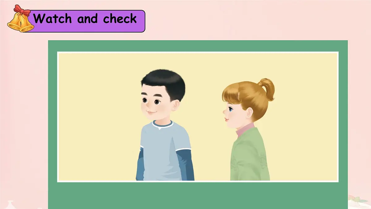 小学 英语 人教PEP版（一起）（2024） 一年级上册Unit 3 Look, listen and learn 课件第7页