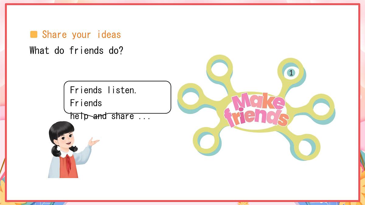 人教版PEP三年级英语上册课件《Unit 1 Making friends》Part B第8页