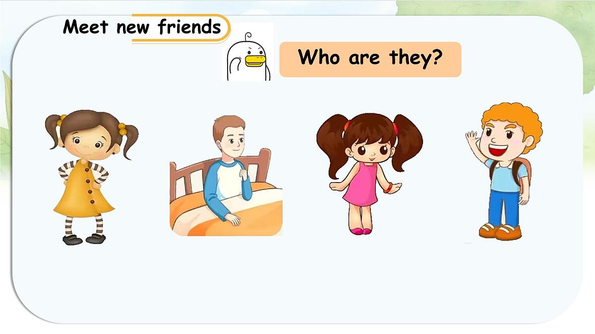 人教版PEP三年级英语上册课件《Unit 1 Making friends》Part A第6页