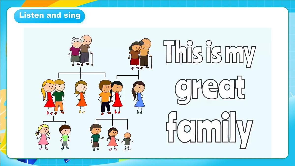 粤教沪外版英语三上Unit 2《Our family》 Lesson 3 A family tree 课件第4页
