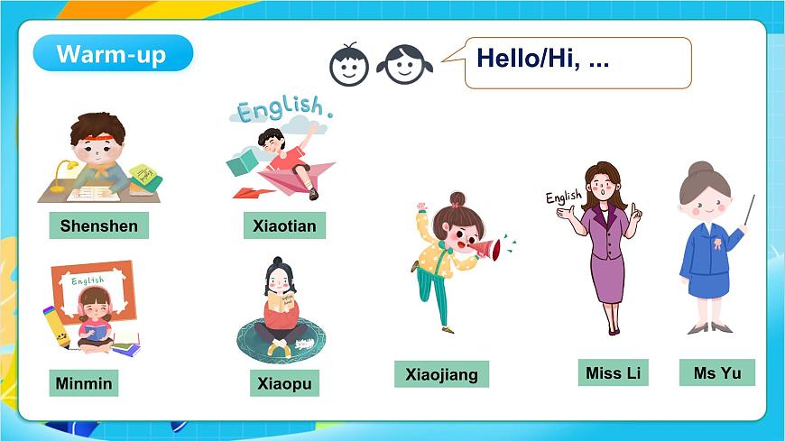 沪教牛津版(五四制)英语一上 Unit 1《Greetings》Period 1 课件第2页