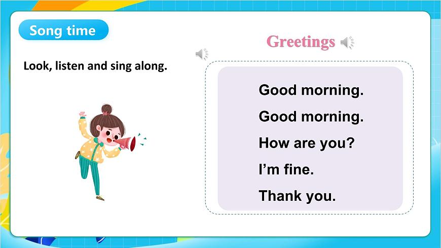 沪教牛津版(五四制)英语一上 Unit 1《Greetings》Period 1 课件第5页