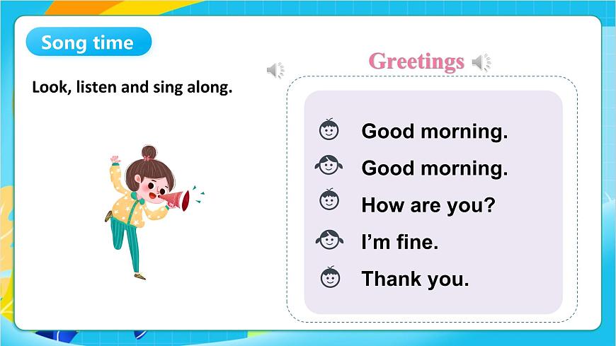 沪教牛津版(五四制)英语一上 Unit 1《Greetings》Period 1 课件第6页