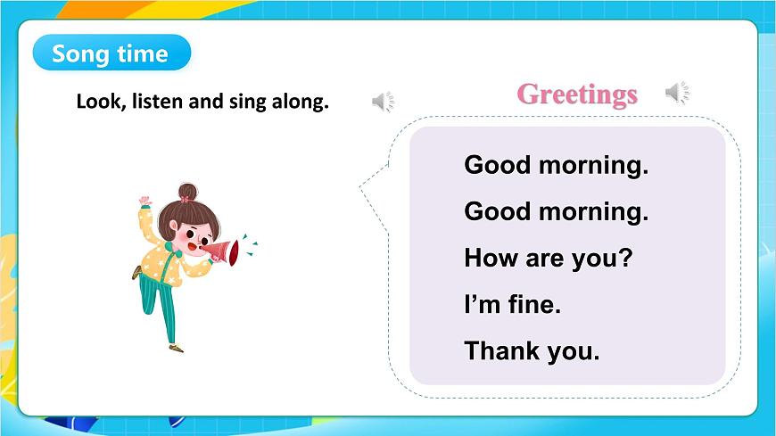 沪教牛津版(五四制)英语一上 Unit 1《Greetings》Period 1 课件第8页