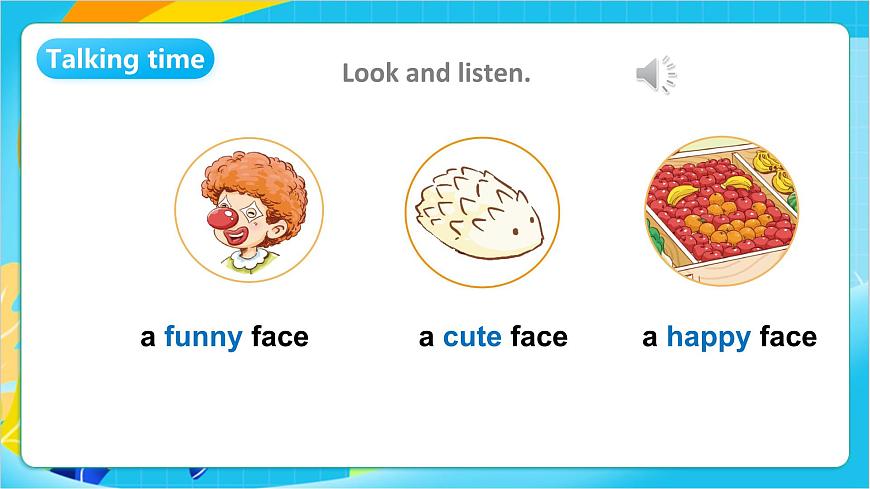 沪教牛津版(五四制)英语一上 Unit 5《Lovely faces》Period 2课件第6页