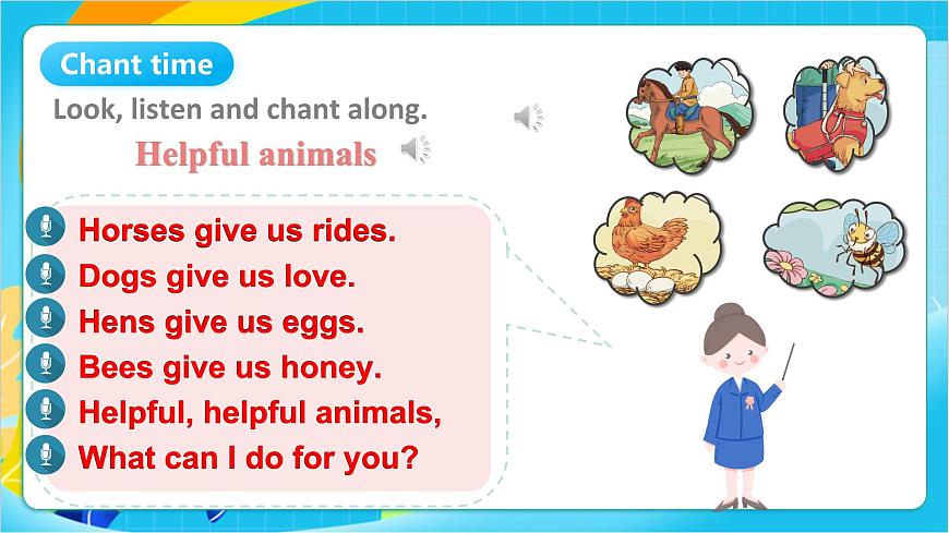 沪教牛津版(五四制)英语一上 Unit 7《Animals in our lives》Period 1课件第4页
