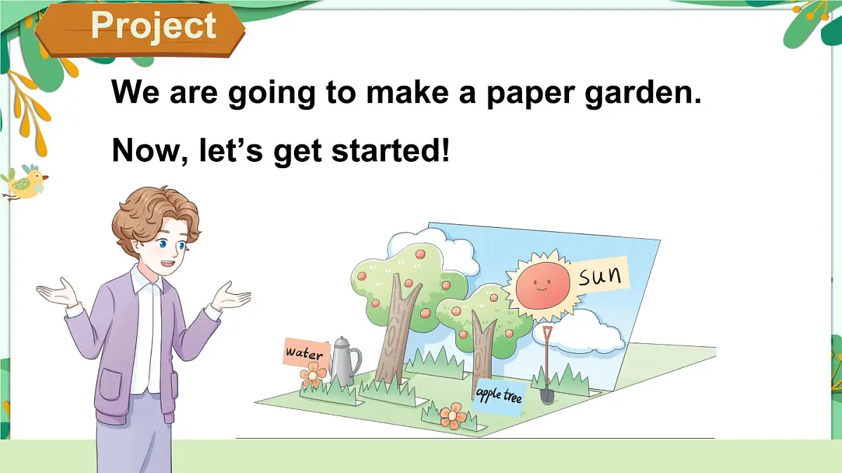 人教版PEP三年级上册英语课件《Unit 4 Plants around us Part C》第6页