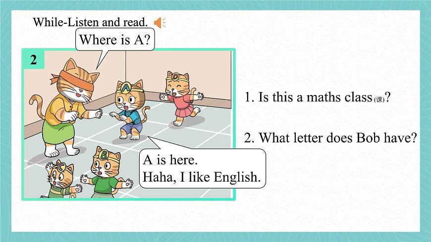 科普版小学英语四年级上册Unit 4 Subjects Period 3 课件第7页