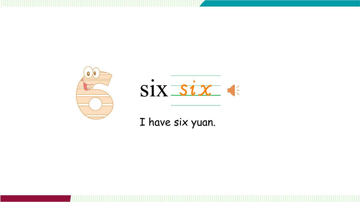 Unit 6 Part B（1）Let’s talk ~ Count and say第6页