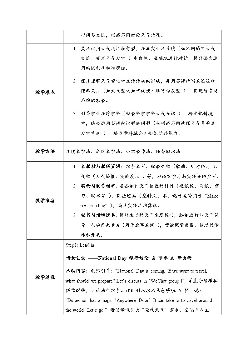 外研版4上U3 Get ready & Start up教学设计（2024年三起）第2页