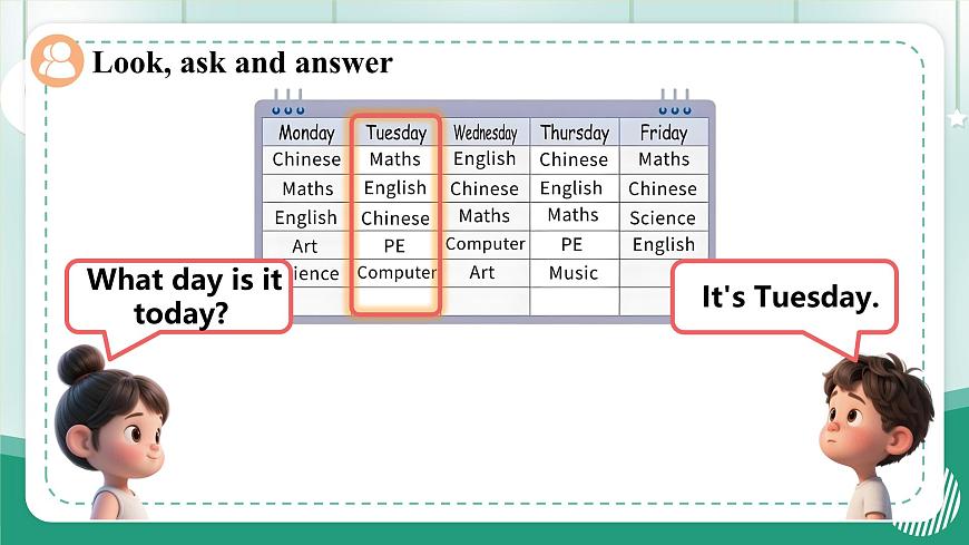 冀教版四上 Unit 1 Lesson 3课件第5页