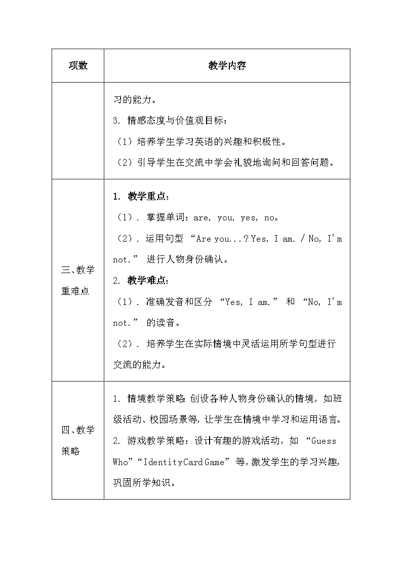 译林版（三起）（2024）三年级上册英语Unit3 Are you Su Hai教学设计（表格式）第2页