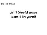 鲁科版 (五四制)2024英语四年级上册 Unit 3 Colourful seasons Try yourself（课件+音频视频）