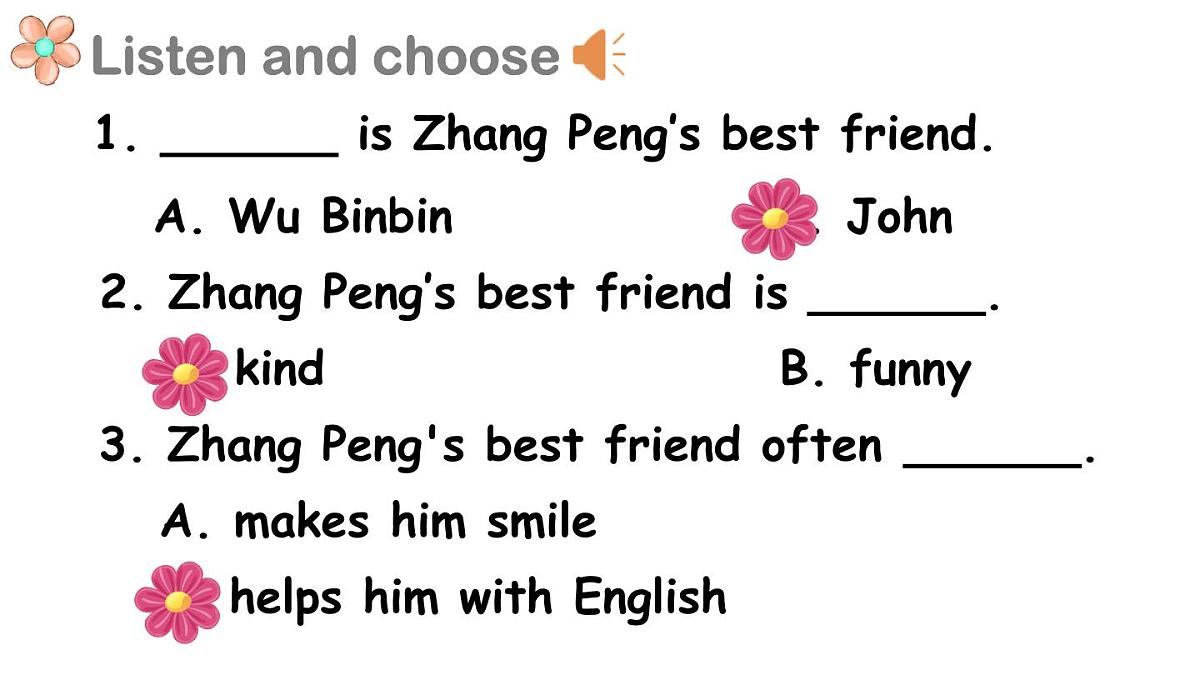 第4课时 B Let’s talk ＆ Talk about your best friend第8页
