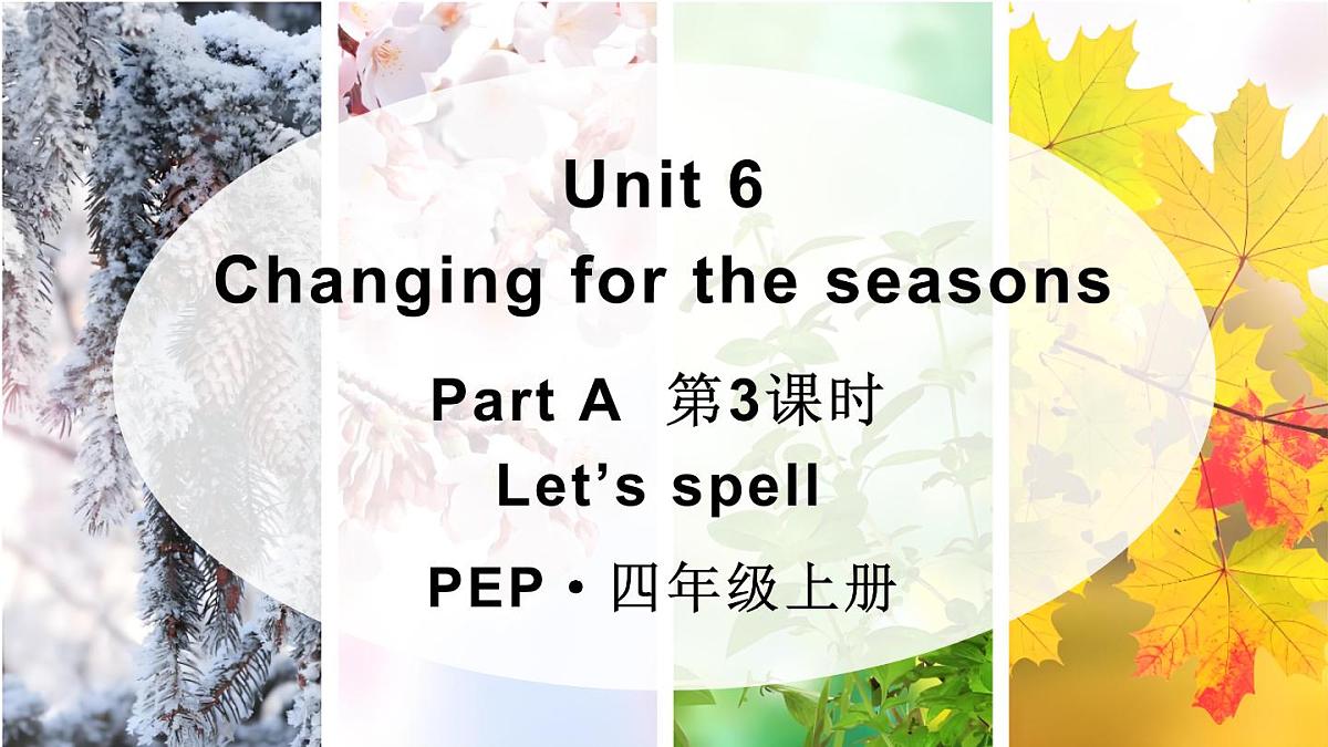 Part A 第3课时第1页