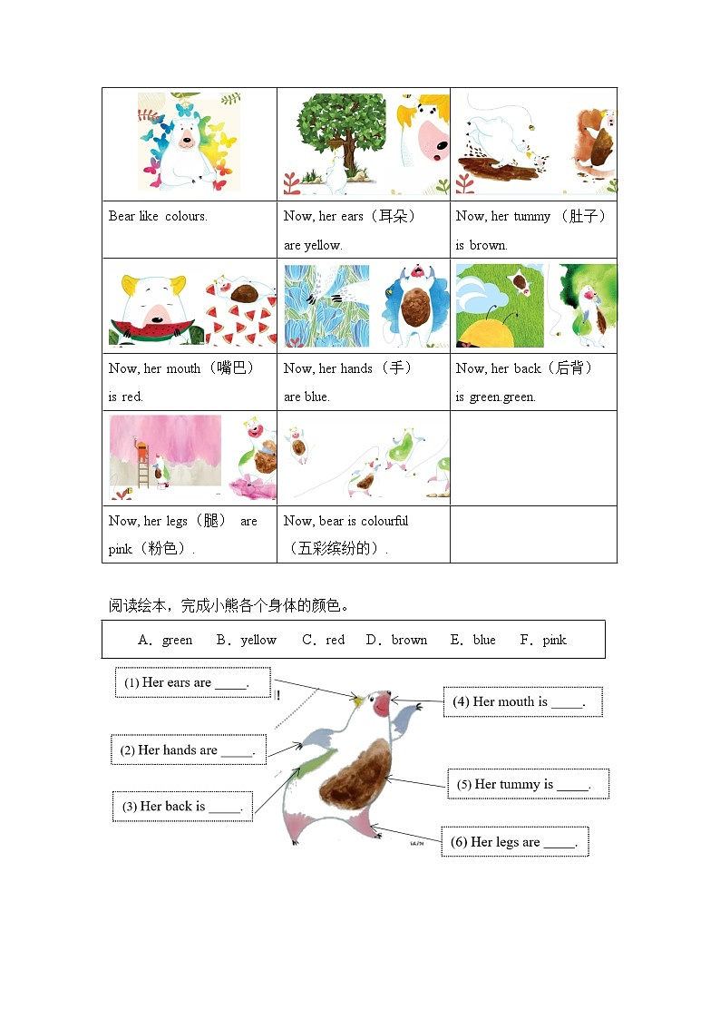 新人教PEP小学英语二上Unit 2 检测题 有答案第3页