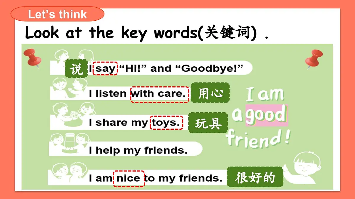 Unit 1 Making friendsPart B Start to read （课件）2025年新版人教PEP版三年级英语上册第8页