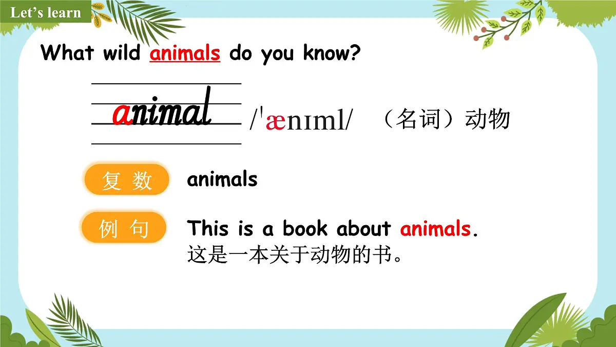Unit3 Our animal friends Part B Let’s learn & Listen and chant（第5课时）课件第8页