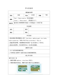 重大版（2024）Unit 6 Plants around Us Lesson 1优秀表格表格学案