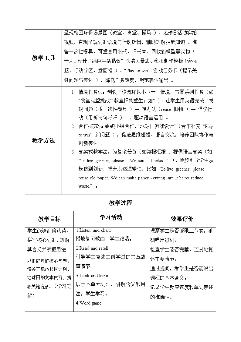 新外研孙有中主编小学英语五上Unit 2 第3课时 Hit it big教学设计第3页