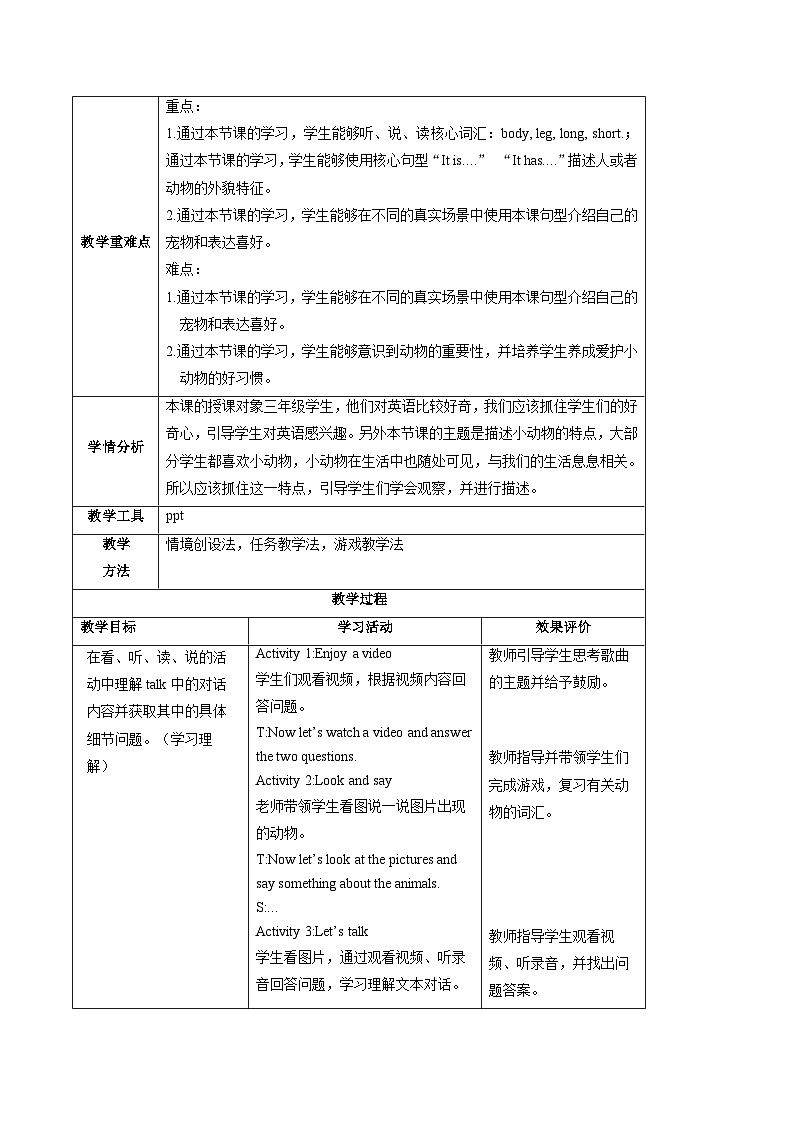 Unit 2 Expressing yourself Part A （教学设计）-2024-2025学年英语三年级下册同步教学资源（人教PEP版·2024）第2页
