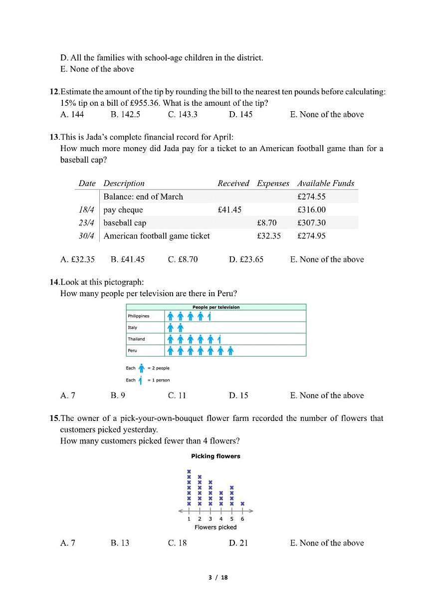 广东省深圳市2024年第五届超常思维与创新能力测评（英语）六年级初评试卷（含答案）第3页