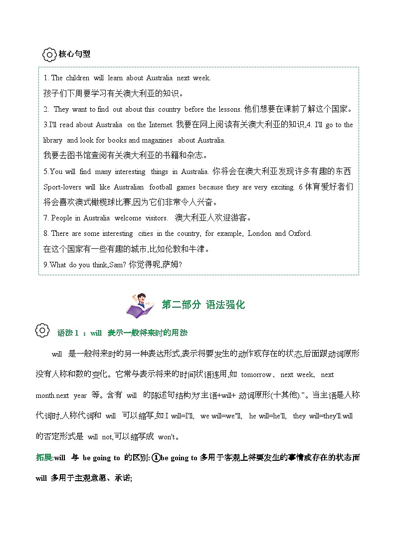 译林版英语六年级下册Unit 6知识点过关 (含答案)第2页