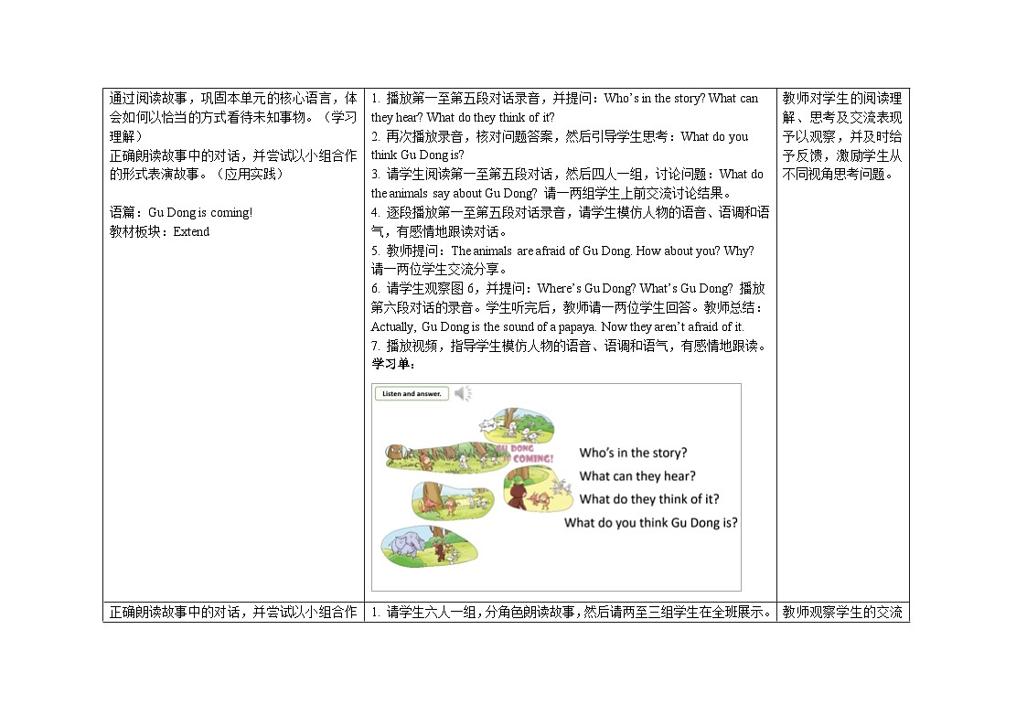 Unit4What sounds can we hear：Period5教学设计-2025-2026学年三年级下册《英语》沪教牛津版六三制一起(2024)第2页