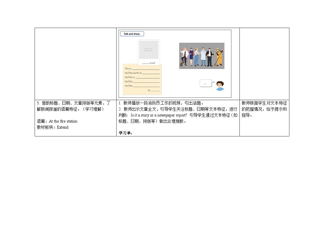 Unit 3 ：Period 5教学设计表格式-2025-2026学年四年级下册《英语》沪教牛津版六三制一起(2024)第2页