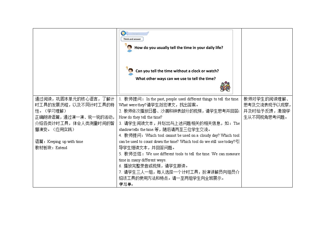 Unit 6  ：Period 5教学设计表格式-2025-2026学年四年级下册《英语》沪教牛津版六三制一起(2024)第2页