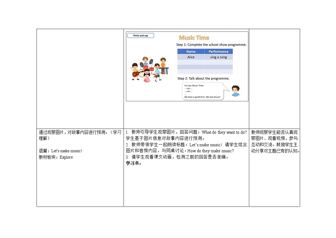 Unit 4 ：Period 2教学设计表格式-2025-2026学年四年级下册《英语》沪教牛津版六三制一起(2024)第3页