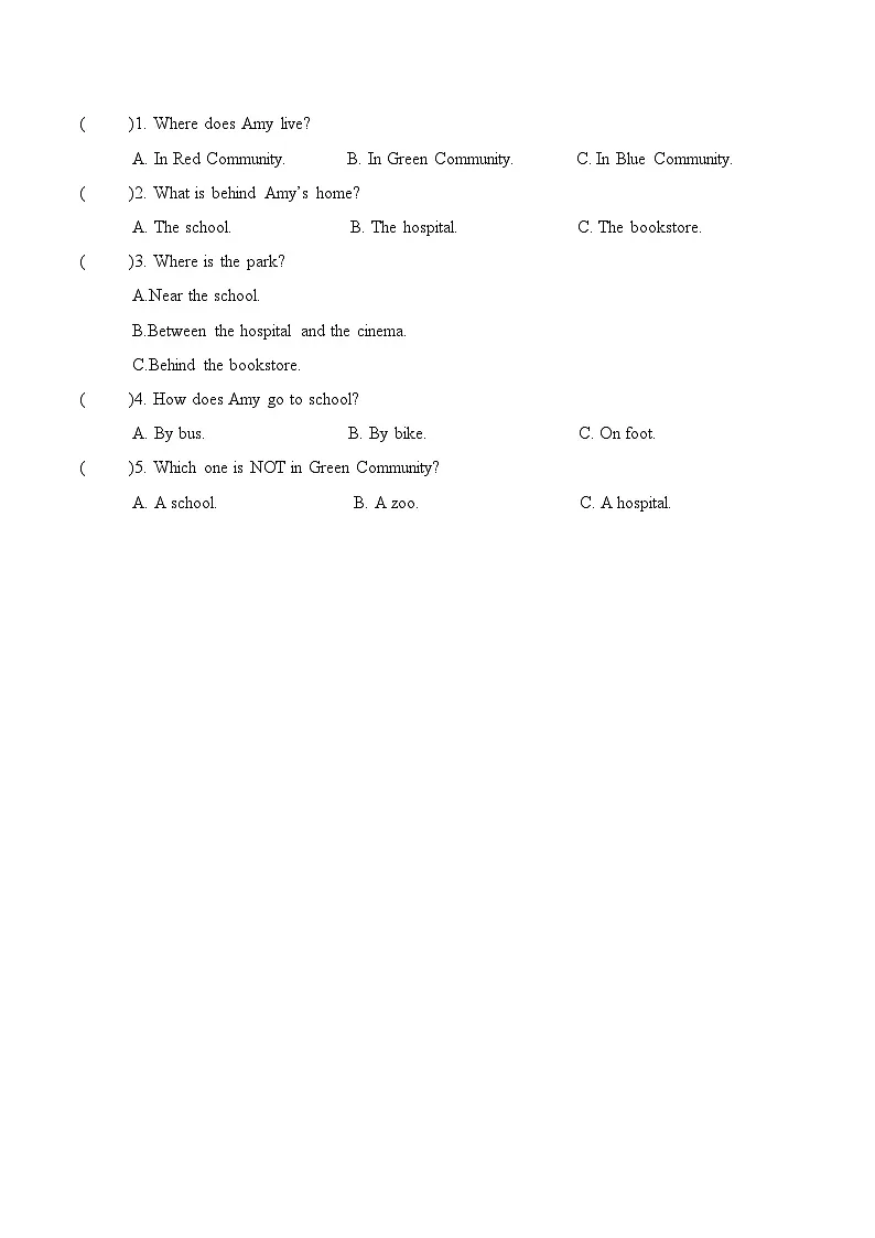 Unit 2 第6课时 Part B Read and write-Part C 分层作业 （含答案）-人教版小学英语五下第3页
