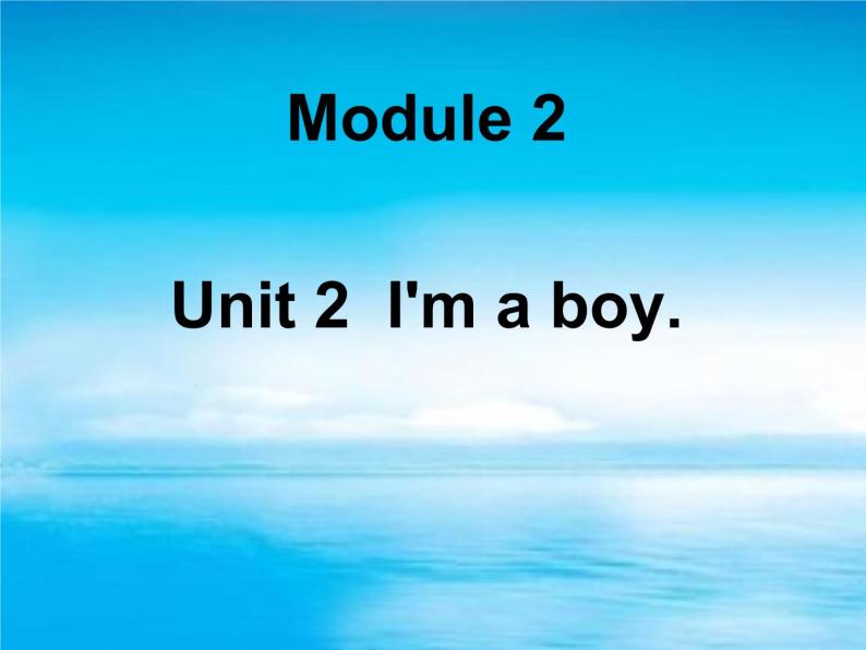 Module 2《Unit 2 I’m a boy》课件201