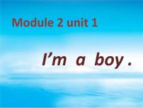 小学英语外研版 (一年级起点)一年级上册Unit 2 I’m a boy图文ppt课件