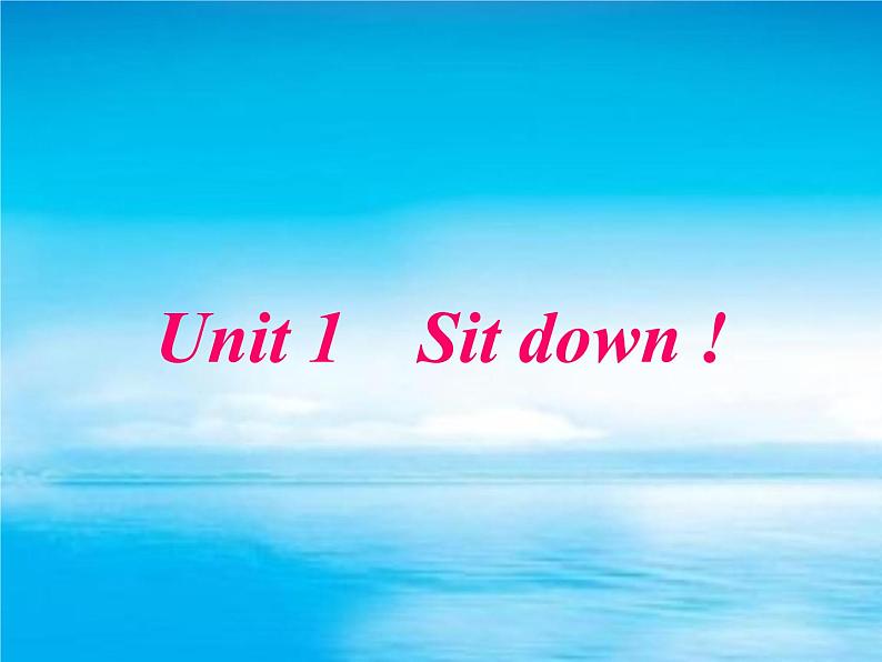 Module 3《Unit 1 Sit down》课件201