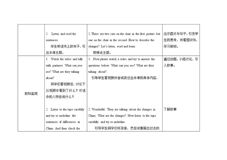 五年级下册英语教案Module 1 Unit 1 We lived in a small house外研社（三起）第2页